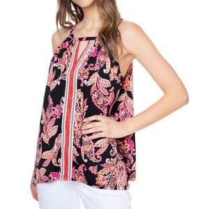 Jpr Studio Women’s Crochet-Trim Sleeveless Top Black Persian Size XL NWT